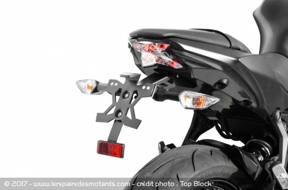 Protections support de plaque Top Block pour Kawasaki Z650