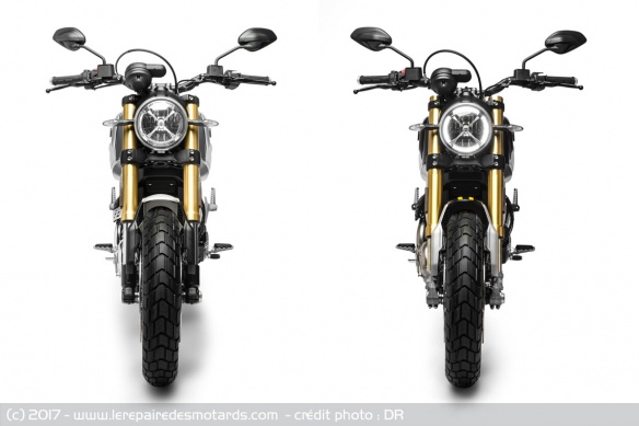 Ducati 1100 Scrambler 1100, Special (gauche) & Sport (droite)