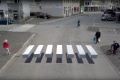 Un passage piéton 3D Islande