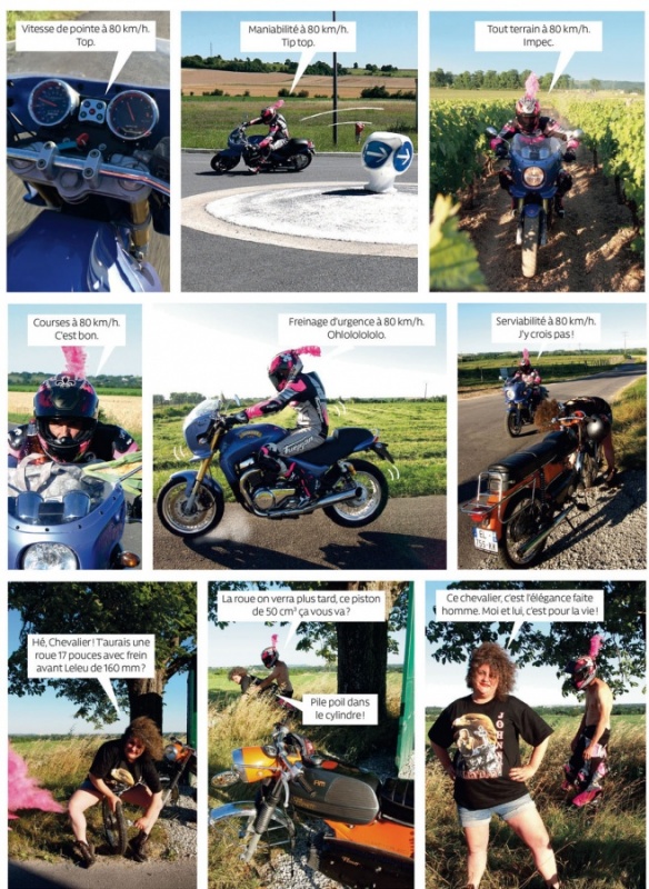 Extrait du roman photo de Groland « La motocycle bleue de Lord Kael » - 2