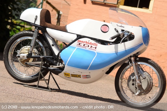 La Morbidelli 350 d'Angel Nieto de 1973 La Morbidelli 350 d'Angel Nieto de 1973