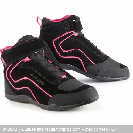 Basket femme All One Fly Lady en noir/rose 