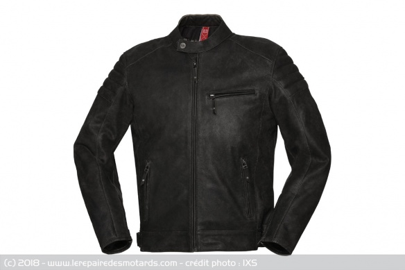 Blouson cuir IXS Classic LD Cruiser noir Blouson cuir IXS Classic LD Cruiser noir