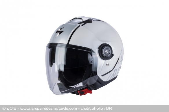 Casque jet Scorpion Exo-city Avenue coloris blanc Casque jet Scorpion Exo-city Avenue coloris blanc