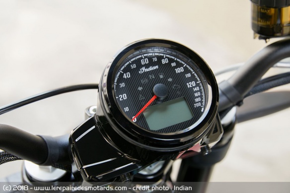 Compteur de l'Indian FTR1200