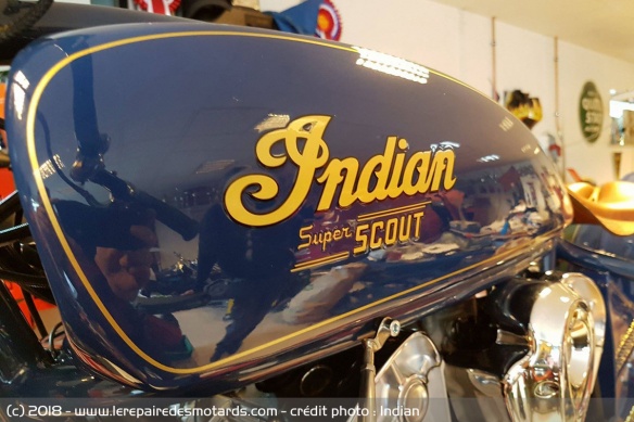 Le réservoir de l'Indian Super Scout