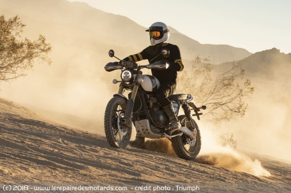 Triumph Scrambler 1200 XE en off-road