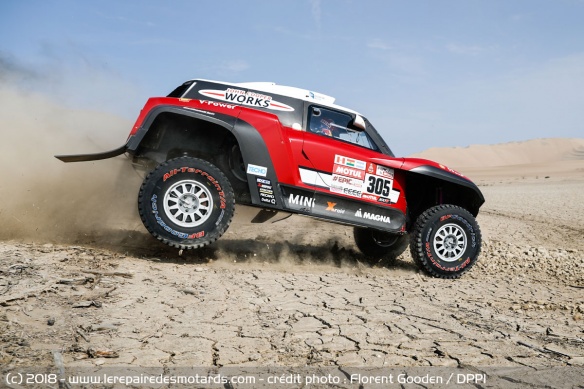Al-Attiyah remporte l'étape du jour en auto