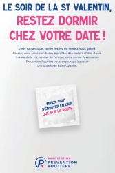 Saint-Valentin : campagne contre l'alcool au volant