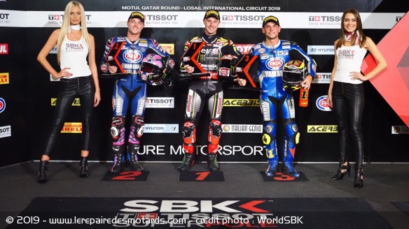 WSBK : le podium Superpole