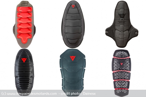 L'évolution des dorsales Dainese de 1981 à 2019