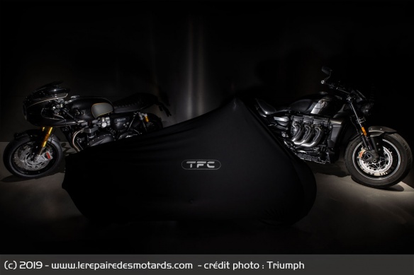 La Bonneville Bobber rejoint les Thruxton et Rocket III dans la gamme TFC La Bonneville Bobber rejoint les Thruxton et Rocket III dans la gamme TFC