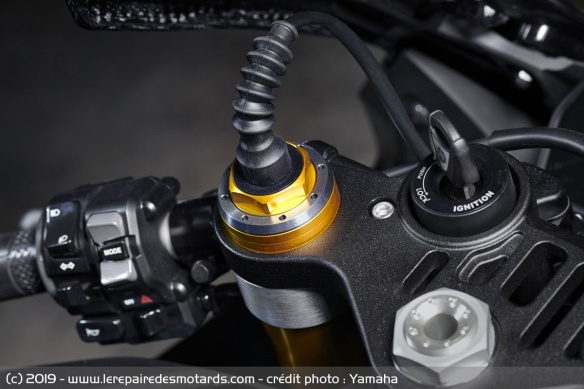 La R1M reçoit une fourche Öhlins ERS NPX La R1M reçoit une fourche Öhlins ERS NPX