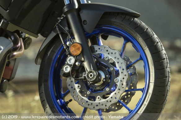 Freins avant de la Yamaha Tracer 700