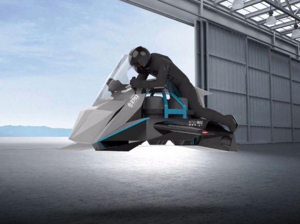 La moto volante est disponible en commande