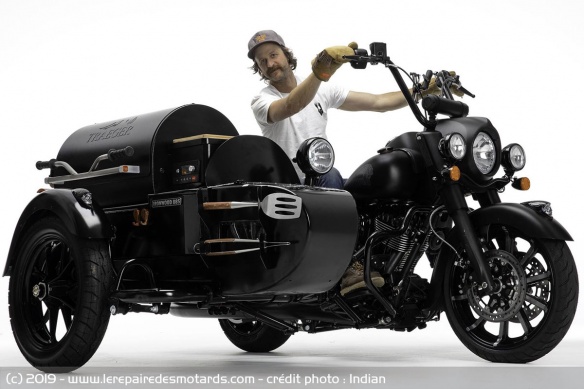Thor Drake, à l'origine de la moto, sur la Sprinfield Thor Drake, à l'origine de la moto, sur la Sprinfield