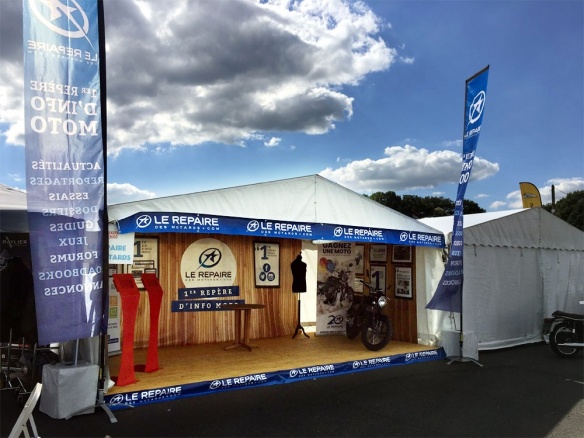 Stand du Repaire des Motards au Café Racer Festival