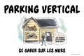 Parking vertical garer moto mur