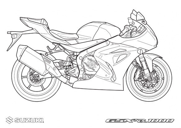 Sportive Suzuki GSX-R 1000