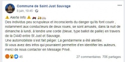 Message de la commune de Saint Just Sauvage