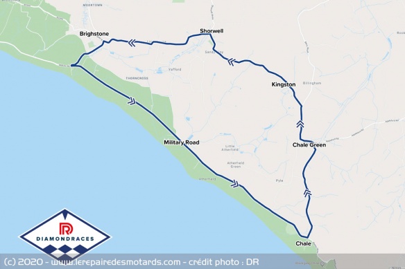 Le tracé de 20 km des Diamond Races Le tracé de 20 km des Diamond Races