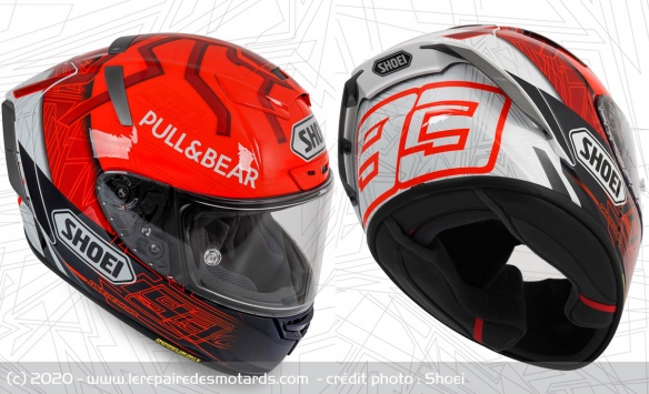 Le design 2021 du Shoei de Marquez Le design 2021 du Shoei de Marquez