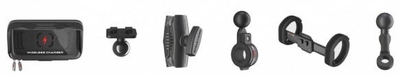 Accessoires et kit complet support smartphone avec chargeur sans fil