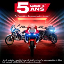 5 ans de garantie chez Honda