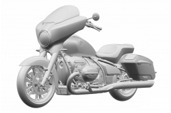 Une version bagger pour la BMW R18 - Crédit photo : BMW