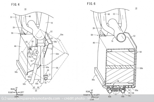 Le brevet Honda porte sur la boitier de la batterie et son système d'ouverture Le brevet Honda porte sur la boitier de la batterie et son système d'ouverture