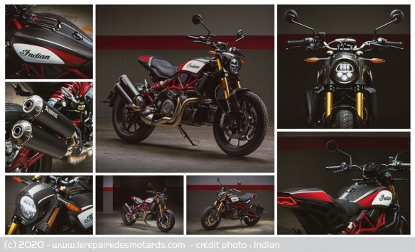 Photos de détails de l'Indian FTR 1200 Carbon