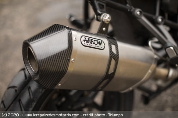 Le silencieux Arrow des Tiger 1200