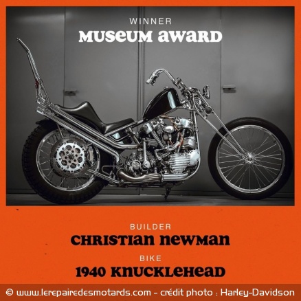 La Knucklehead de Christian Newman récolte le Museum Award La Knucklehead de Christian Newman récolte le Museum Award