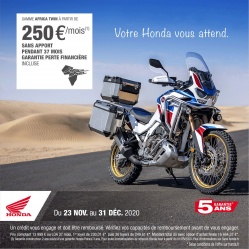 Promos Honda : financements et aide à la reprise