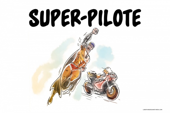 Super-pilote qui reprend la moto une semaine après une fracture et une opération