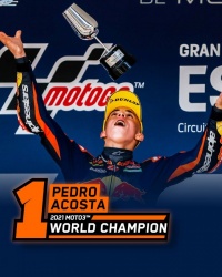 L'Espagnol Pedro Acosta Champion du Monde Moto3