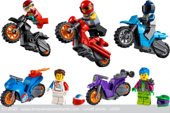 Quelques exemples des motos de la collection Stuntz Quelques exemples des motos de la collection Stuntz