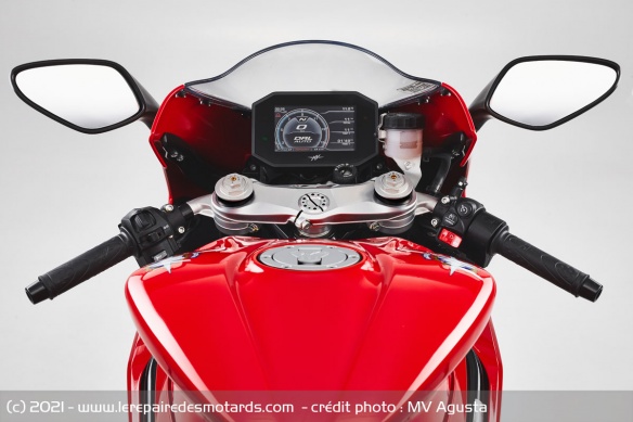 La F3 Rosso hérite d'un nouveau compteur TFT La F3 Rosso hérite d'un nouveau compteur TFT