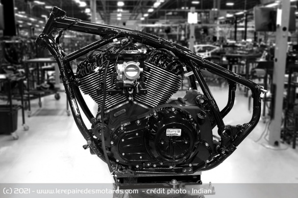 Le cadre et le V-Twin sont communs aux trois modèles Le cadre et le V-Twin sont communs aux trois modèles