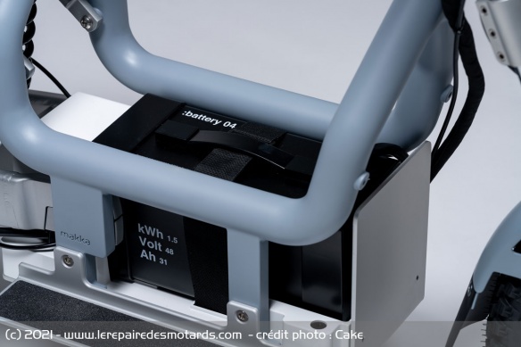 La batterie amovible permet 50 à 60 km d'autonomie selon le modèle La batterie amovible permet 50 à 60 km d'autonomie selon le modèle