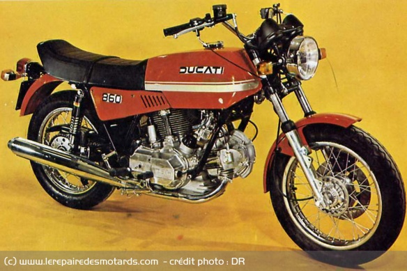 La Ducati 860 GT de 1975 La Ducati 860 GT de 1975