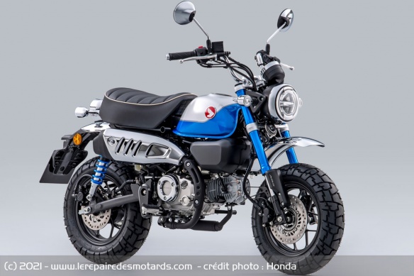 Honda Monkey bleu Pearl Glittering