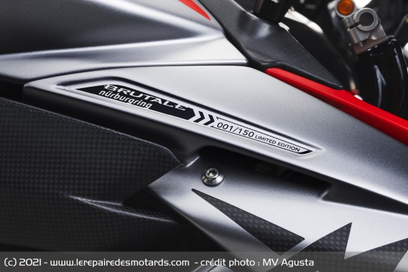 La MV Agusta Brutale 1000 Nürburgring est limitée à 150 exemplaires