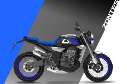 Le scrambler Zontes se dévoile un peu plus