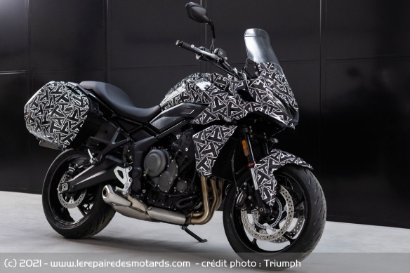 La Tiger Sport 660 est prévue pour recevoir des valises La Tiger Sport 660 est prévue pour recevoir des valises