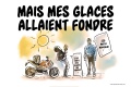Topé à moto à 217 laisser fondre glaces