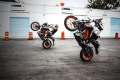 Tamponner 2 roues empêcher rodéos à moto
