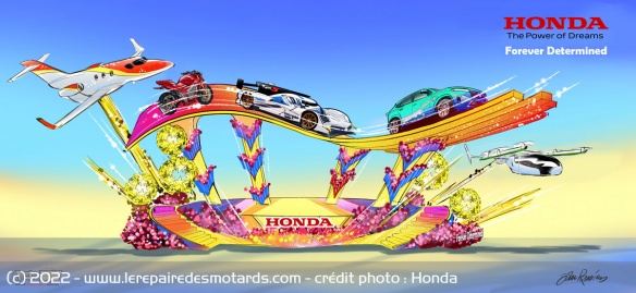 L'affiche de Honda pour la Rose Parade 2023 L'affiche de Honda pour la Rose Parade 2023