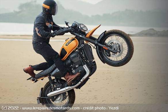 Moto rétro Yezdi Scrambler Moto rétro Yezdi Scrambler