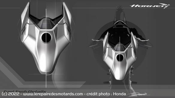 Les lignes de la Hornet s'annoncent acérées, à l'image de celles du réservoir Les lignes de la Hornet s'annoncent acérées, à l'image de celles du réservoir